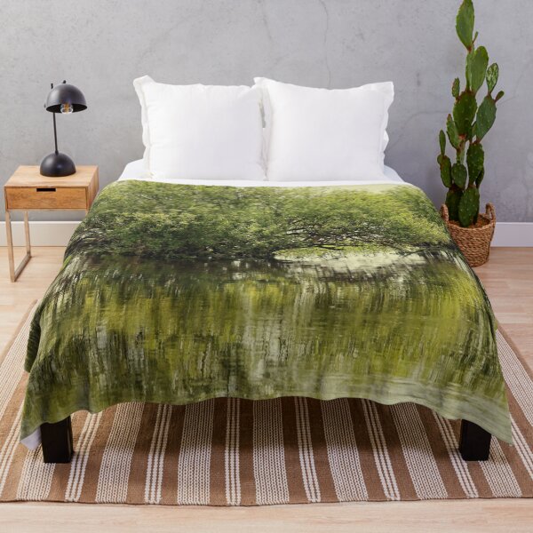 Item preview, Two trees in a spring floodplain - retro photo. designed and sold by NaturePhotography.