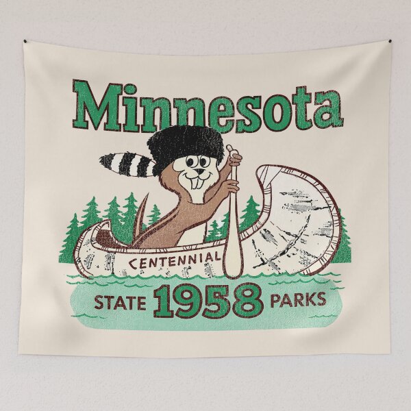 Item preview, Minnesota State Parks Centennial Vintage Tourist Souvenir designed and sold by ourkid.