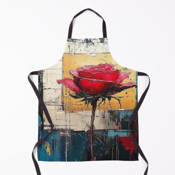 Item preview, Vibrant canvas red abstract blossom rose designed and sold by NivyasArtistry.