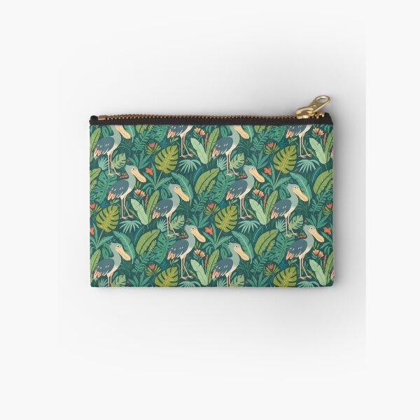 Item preview, Shoebill Tropical Jungle Pattern – Scandinavian Folk Art by heidiannemorris © designed and sold by FOLK ART FUSION.