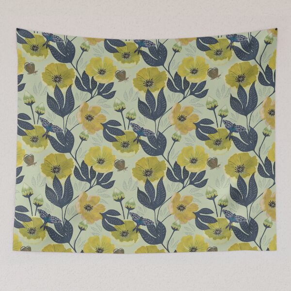 Item preview, Velvet Blooms & Celestial Butterflies designed and sold by phatlizzardart.