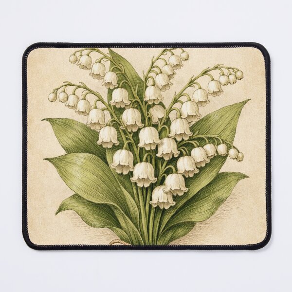 Item preview, Vintage Lily of the Valley Bouquet – Cottagecore Botanical Wall Art designed and sold by Darlin8888.