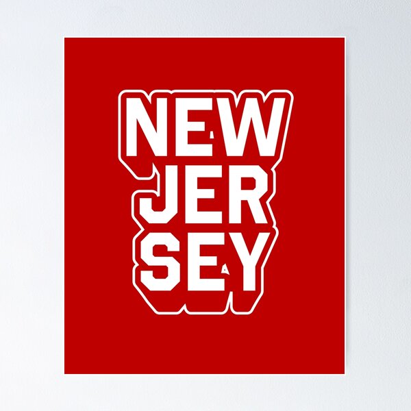 Item preview, New Jersey Retro Varsity - Hometown Pride & Streetwear Block Typography designed and sold by MZS Studio.