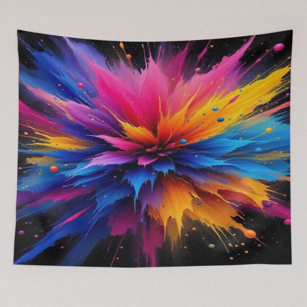 Item preview, Electric Abstract Bloom Color Explosion Modern Art On designed and sold by DesigntshirtWB.