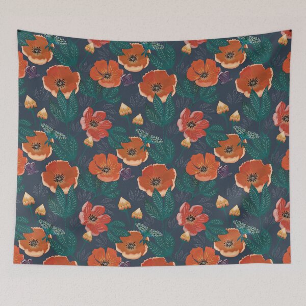 Item preview, Velvet Blooms & Celestial Butterflies designed and sold by phatlizzardart.