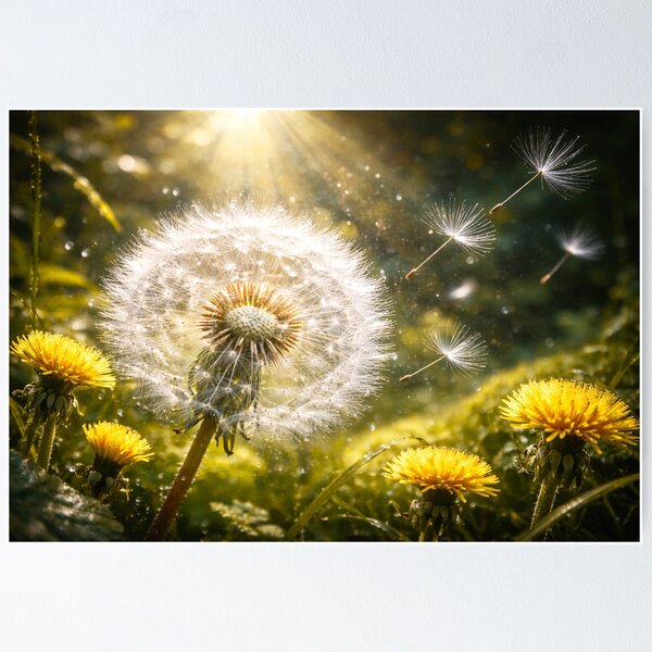 Item preview, Golden Meadow Dandelion Drift designed and sold by SpicyWind.