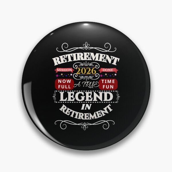 Item preview, Retirement 2026 – Mission Accomplished | Legend in Retirement Gift designed and sold by M.Store.