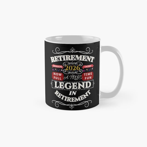 Item preview, Retirement 2026 – Mission Accomplished | Legend in Retirement Gift designed and sold by M.Store.