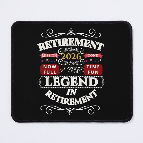 Item preview, Retirement 2026 – Mission Accomplished | Legend in Retirement Gift designed and sold by M.Store.