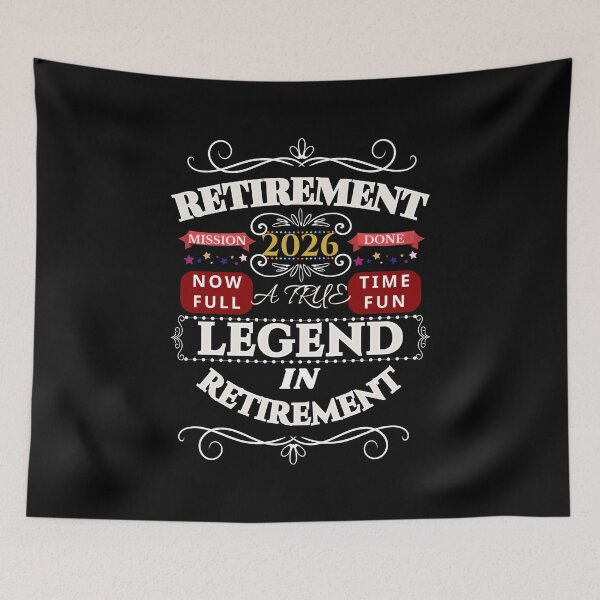 Item preview, Retirement 2026 – Mission Accomplished | Legend in Retirement Gift designed and sold by M.Store.