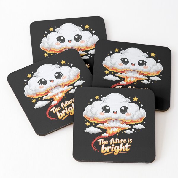 Item preview, Cute Nuclear Explosion Cloud – The Future Is Bright Funny Dark Humor designed and sold by SidTastic .