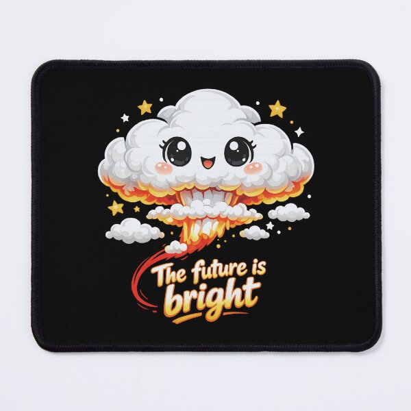 Item preview, Cute Nuclear Explosion Cloud – The Future Is Bright Funny Dark Humor designed and sold by SidTastic .