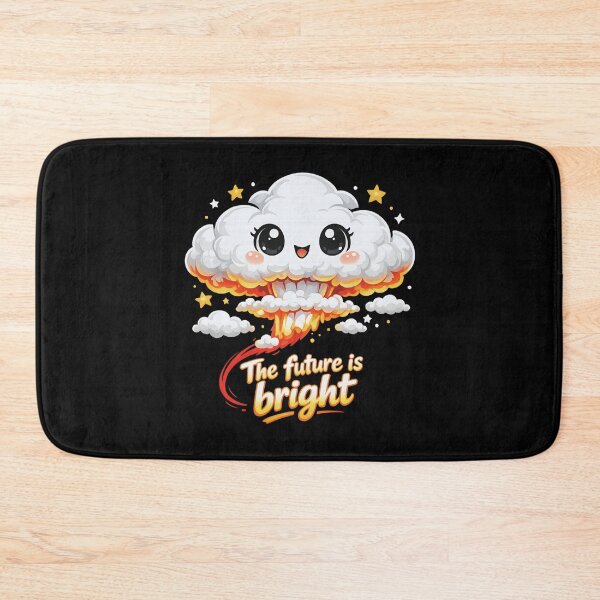 Item preview, Cute Nuclear Explosion Cloud – The Future Is Bright Funny Dark Humor designed and sold by SidTastic .