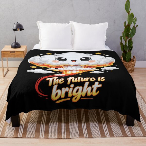 Item preview, Cute Nuclear Explosion Cloud – The Future Is Bright Funny Dark Humor designed and sold by SidTastic .