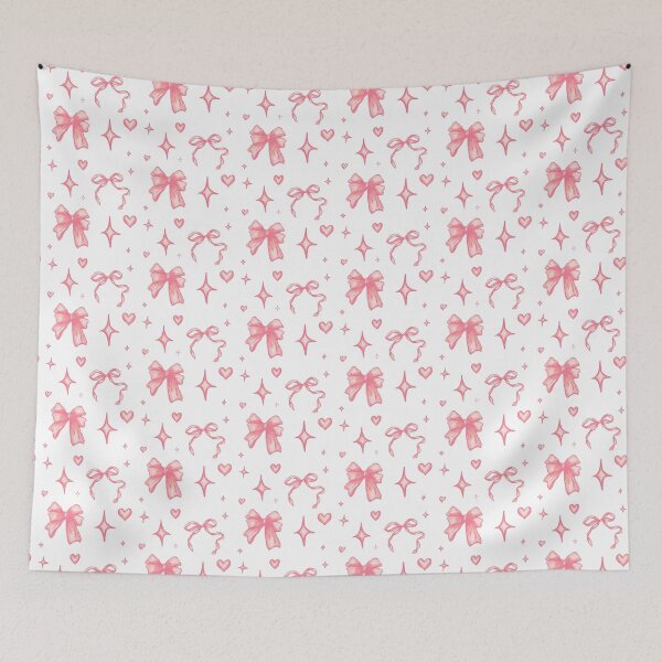 Item preview, pink bows hearts stars designed and sold by delicate-pov.