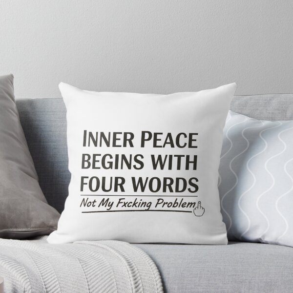 Item preview, Inner Peace Begins With Four Words designed and sold by MinuaDesignLab.