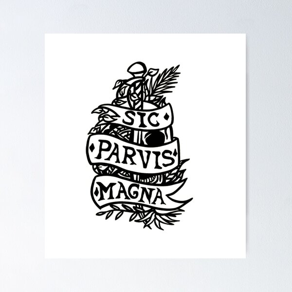 Item preview, Uncharted Sic Parvis Magna Text designed and sold by Jeffersonrito.