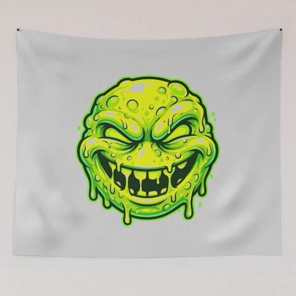 Item preview, Green Toxic Slime Monster Grin designed and sold by KeremYurtseven.