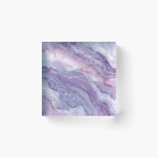 Item preview, Delicate marble in violet and rosé designed and sold by Letteraddicted.