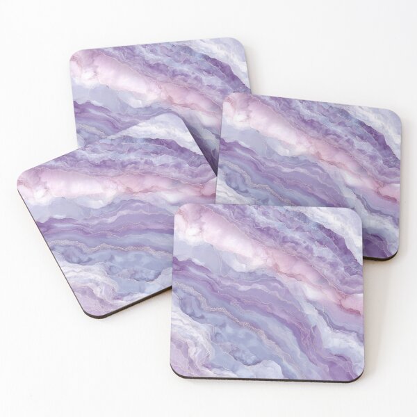 Item preview, Delicate marble in violet and rosé designed and sold by Letteraddicted.