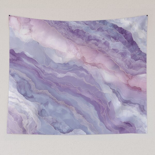 Item preview, Delicate marble in violet and rosé designed and sold by Letteraddicted.