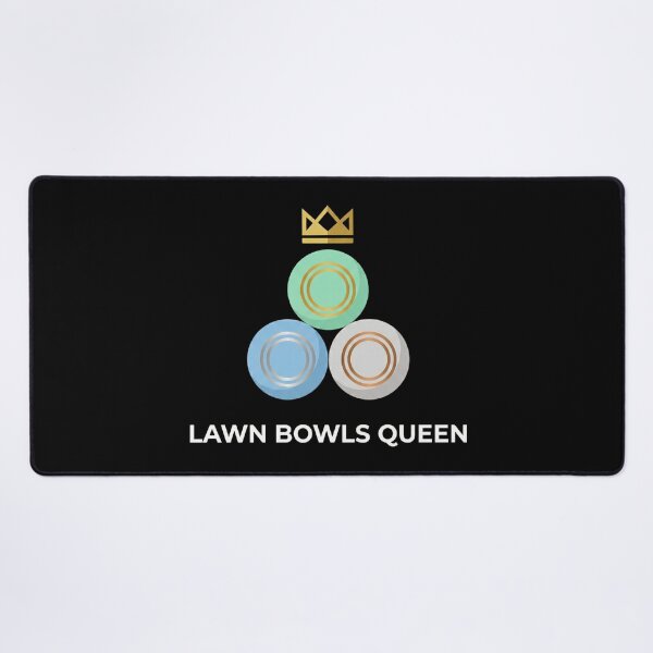 Item preview, Vintage Lawn Bowls Queen - Elegant Emerald Bowl & Gold Crown designed and sold by NewRedLady.