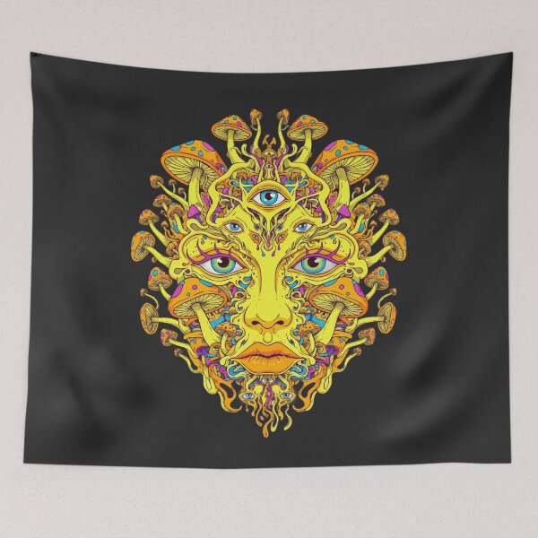 Item preview, Psychedelic Surreal Mushroom Face designed and sold by KeremYurtseven.