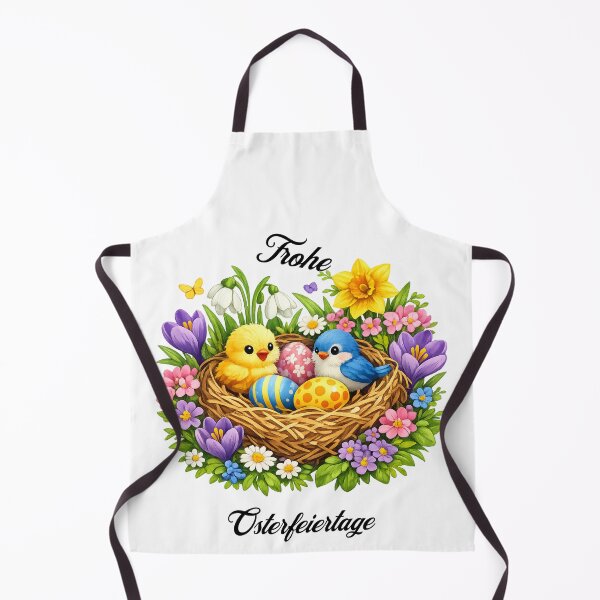 Item preview, Spring magic in a bird's nest – Romantic Easter T-shirt design with chicks & blossoms designed and sold by CoolContent Factory.