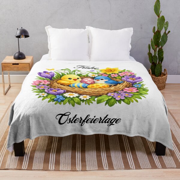Item preview, Spring magic in a bird's nest – Romantic Easter T-shirt design with chicks & blossoms designed and sold by CoolContent Factory.