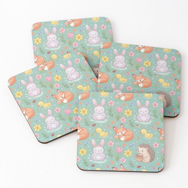 Item preview, Whimsical Spring Woodland Animals  Pattern. designed and sold by AnimalAirtistry.