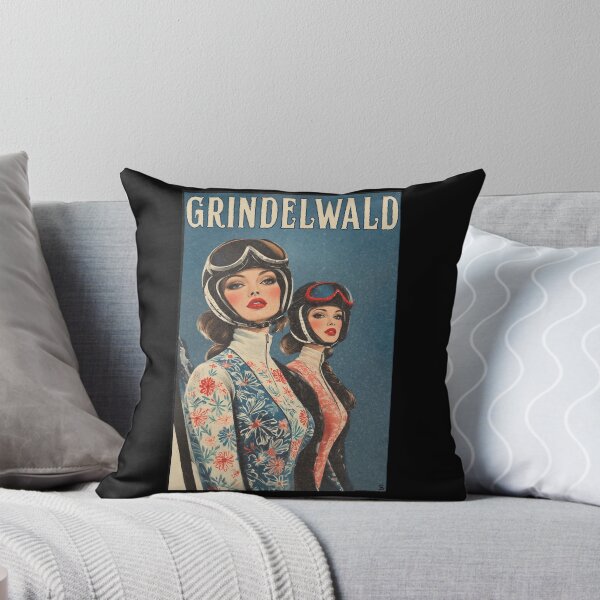 Item preview, Grindelwald Switzerland– Swiss Alps Vintage Ski Girls| Winter Sports Series designed and sold by SHELOPS.
