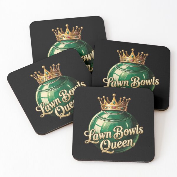 Item preview, Vintage Lawn Bowls Queen - Elegant Emerald Bowl & Gold Crown designed and sold by NewRedLady.