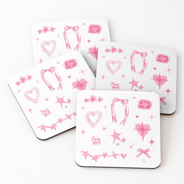 Item preview, pink bows set designed and sold by delicate-pov.