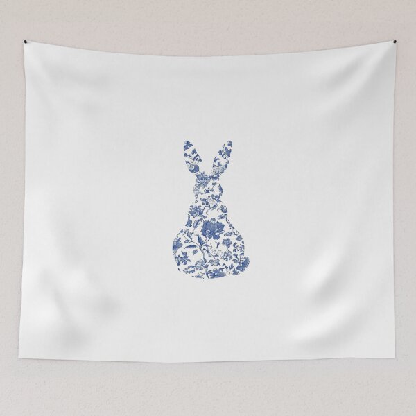 Item preview, Delft Blue Easter Bunny designed and sold by sahbender.