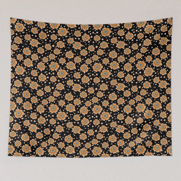 Item preview, Retro Garden Blossom and Dot Scatter designed and sold by phatlizzardart.