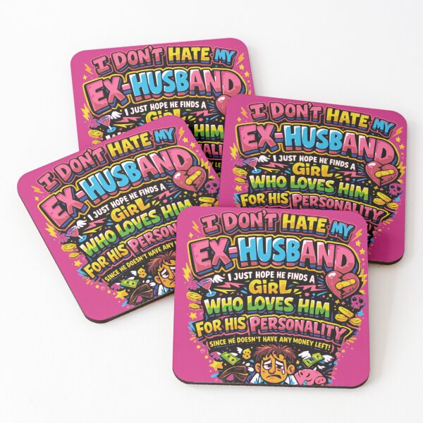 Item preview, Savage Ex Husband Joke T-Shirt – “I Don’t Hate My Ex-Husband” Funny Divorce Humor Graphic | Bold Colorful Breakup Quote Design For Women designed and sold by PixieArtStudio.