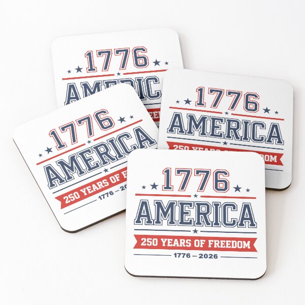 Item preview, 1776 America 250 Years of Freedom 2026 – Patriotic USA Anniversary Typography Design designed and sold by Polarisofficial.