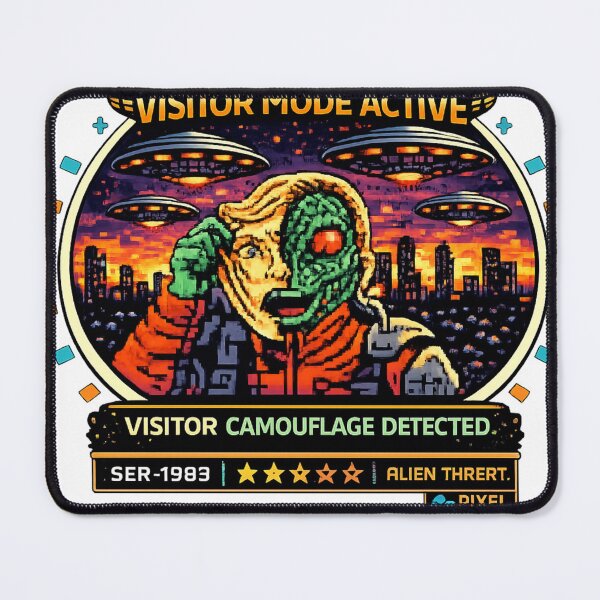 Item preview, The Visitors - Pixel Invasions Badge designed and sold by Xeiboo.