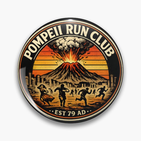 Item preview, Pompeii Run Club – Vintage Dark Humor Volcano Parody  designed and sold by SidTastic .
