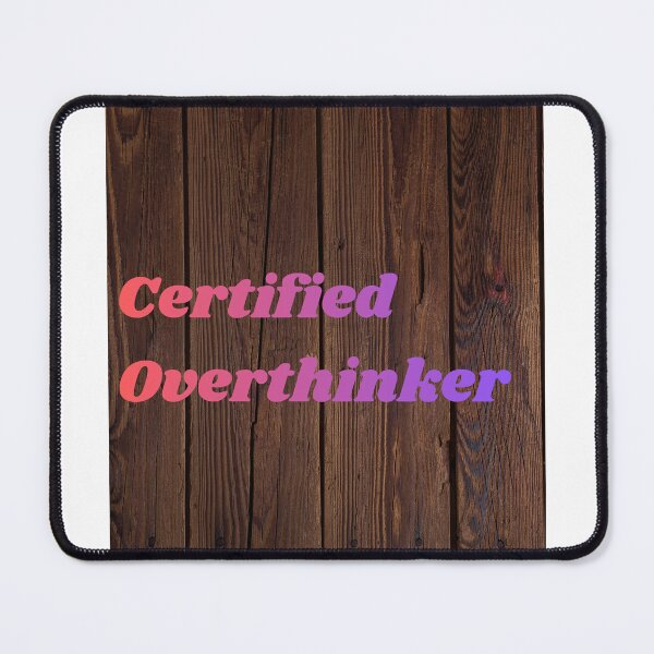 Item preview, Certified Overthinker – Funny Aesthetic Shirt designed and sold by Per i vostri amici a quattro zampe, e non solo .