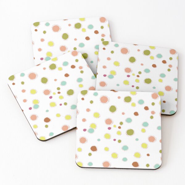 Item preview, Mid-Century Mod Embroidered Dots designed and sold by phatlizzardart.