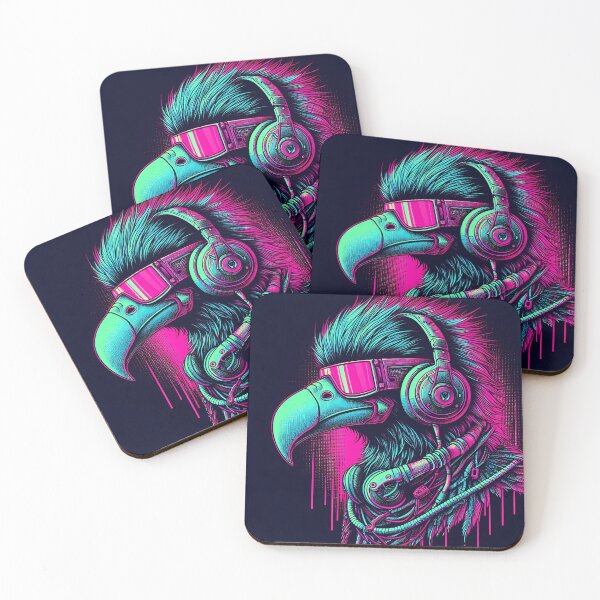 Item preview, 098 - Cyberpunk Dodo with Headphones designed and sold by GoLayout.
