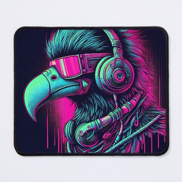 Item preview, 098 - Cyberpunk Dodo with Headphones designed and sold by GoLayout.