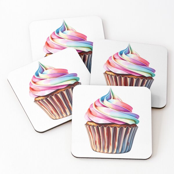 Item preview, Rainbow Dream Cupcake – Colorful Sweet Fantasy designed and sold by miletes17Studio.