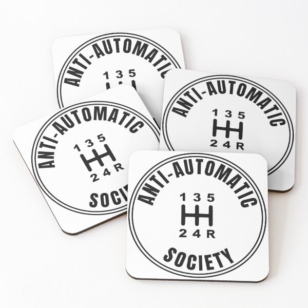 Item preview, Anti-Automatic Society Sticker – Manual Transmission Decal designed and sold by gwandi.