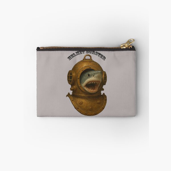 Item preview, Vintage Diving Helmet with a Shark Coming Out of the Front Port URM designed and sold by urmaddad.