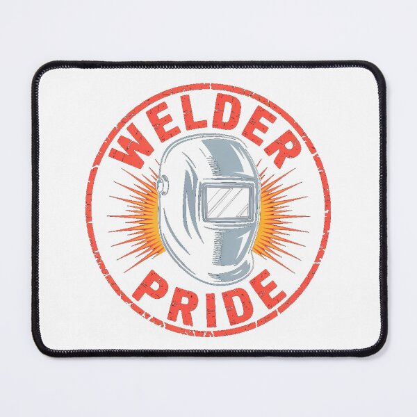Item preview, Retro Welder Gift - Bold Blue Collar designed and sold by EverydayThreadz.