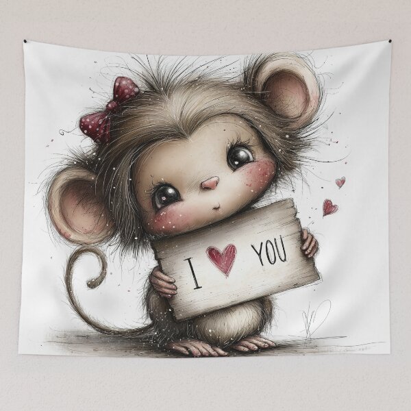 Item preview, Sweet Monkey’s Secret Love Note designed and sold by Venon28.