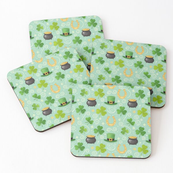 Item preview, Festive St. Patrick's Day Clover  Pattern. designed and sold by AnimalAirtistry.
