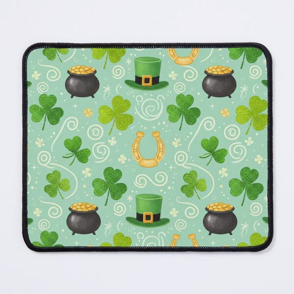 Item preview, Festive St. Patrick's Day Clover Pattern. designed and sold by AnimalAirtistry.